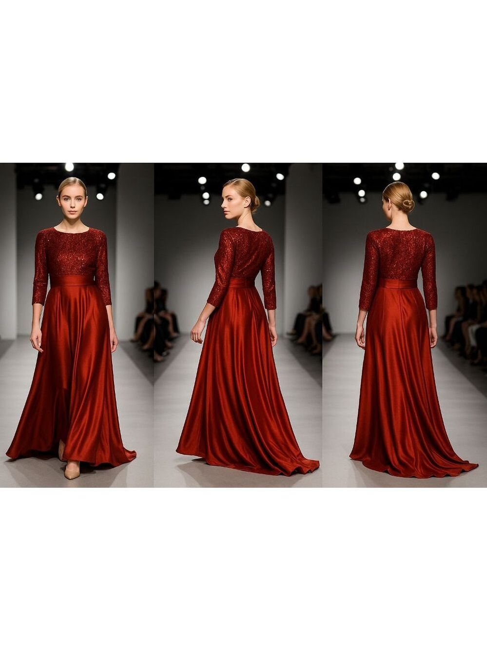 LanTing Wedding Dress, M, Red